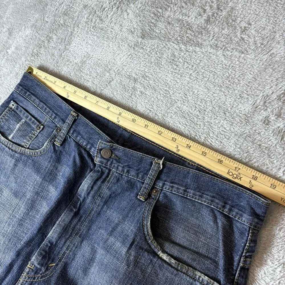 Levis 569 Shorts Mens 38 Blue Denim Relaxed Straight Jorts‎ American